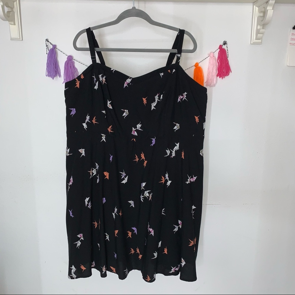 TORRID Paper Swan Pattern Skater Dress